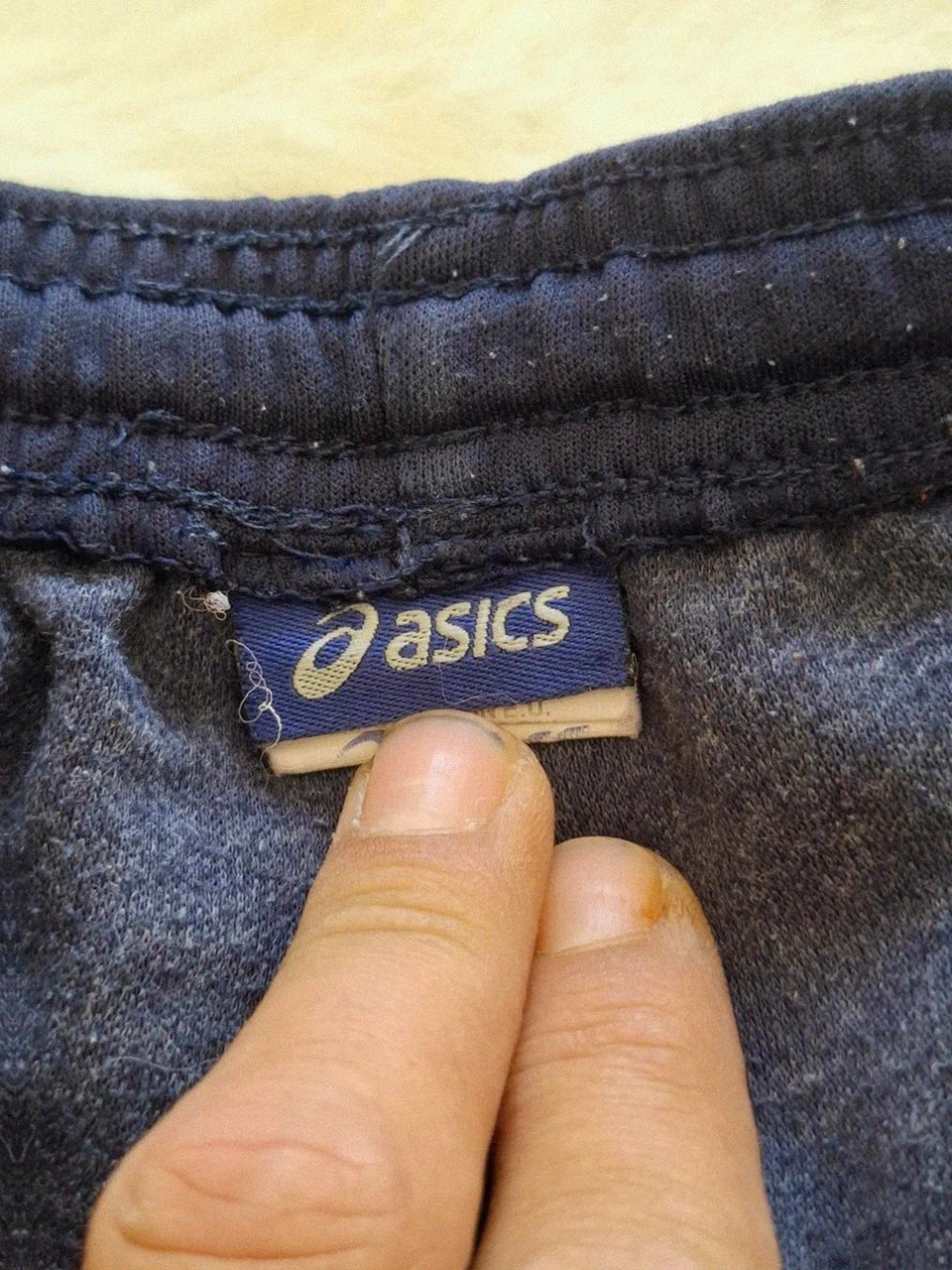 Short Asics de Sport / Training - Blanc et Bleu marine - Taille 164 cm / XS Adulte – Asics – taille XS 3