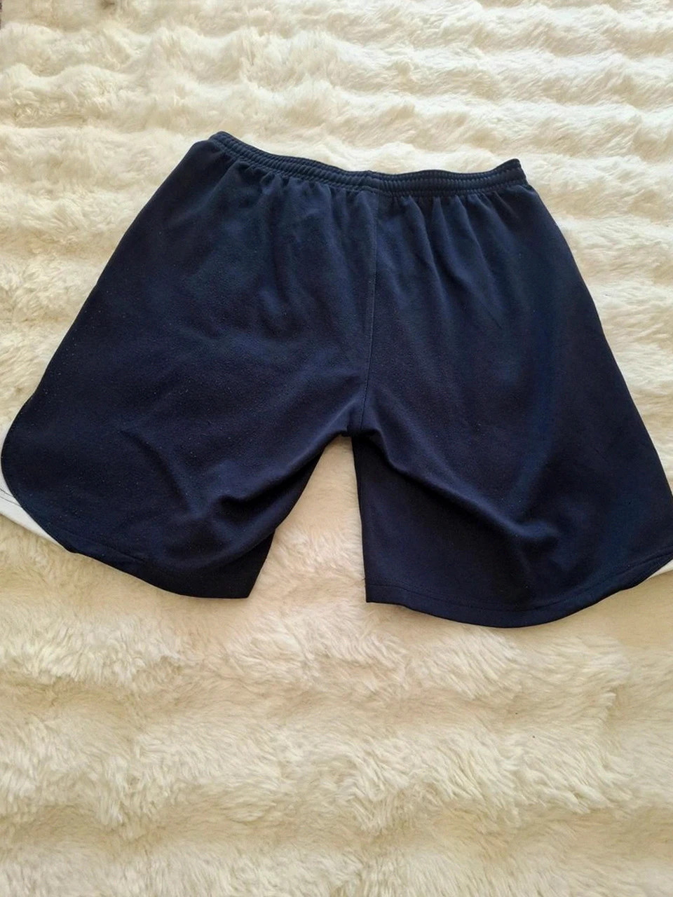 Short Asics de Sport / Training - Blanc et Bleu marine - Taille 164 cm / XS Adulte – Asics – taille XS 5