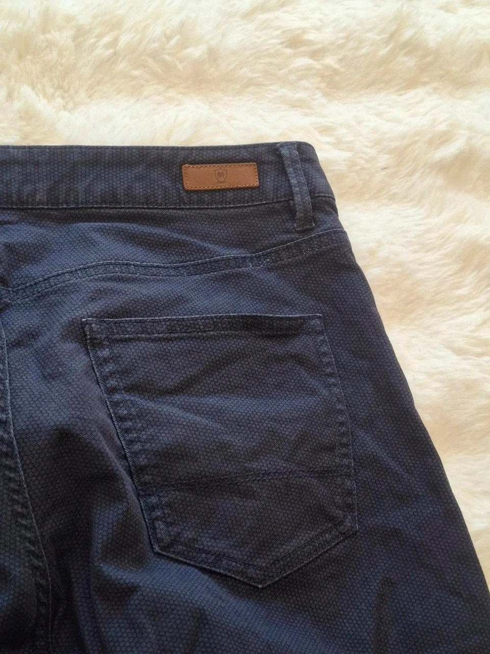 Chino / Pantalon texturé Slim Fit Massimo Dutti - Bleu marine - Taille 30 (EUR 38) – Massimo Dutti – taille W28 | FR 38 5