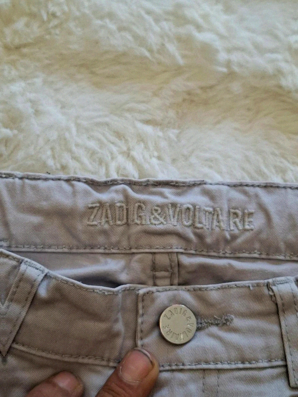 Chino / Slim Zadig & Voltaire - Clair Gris - Taille S / 37-38 – Zadig & Voltaire – taille S / 36 / 8 3