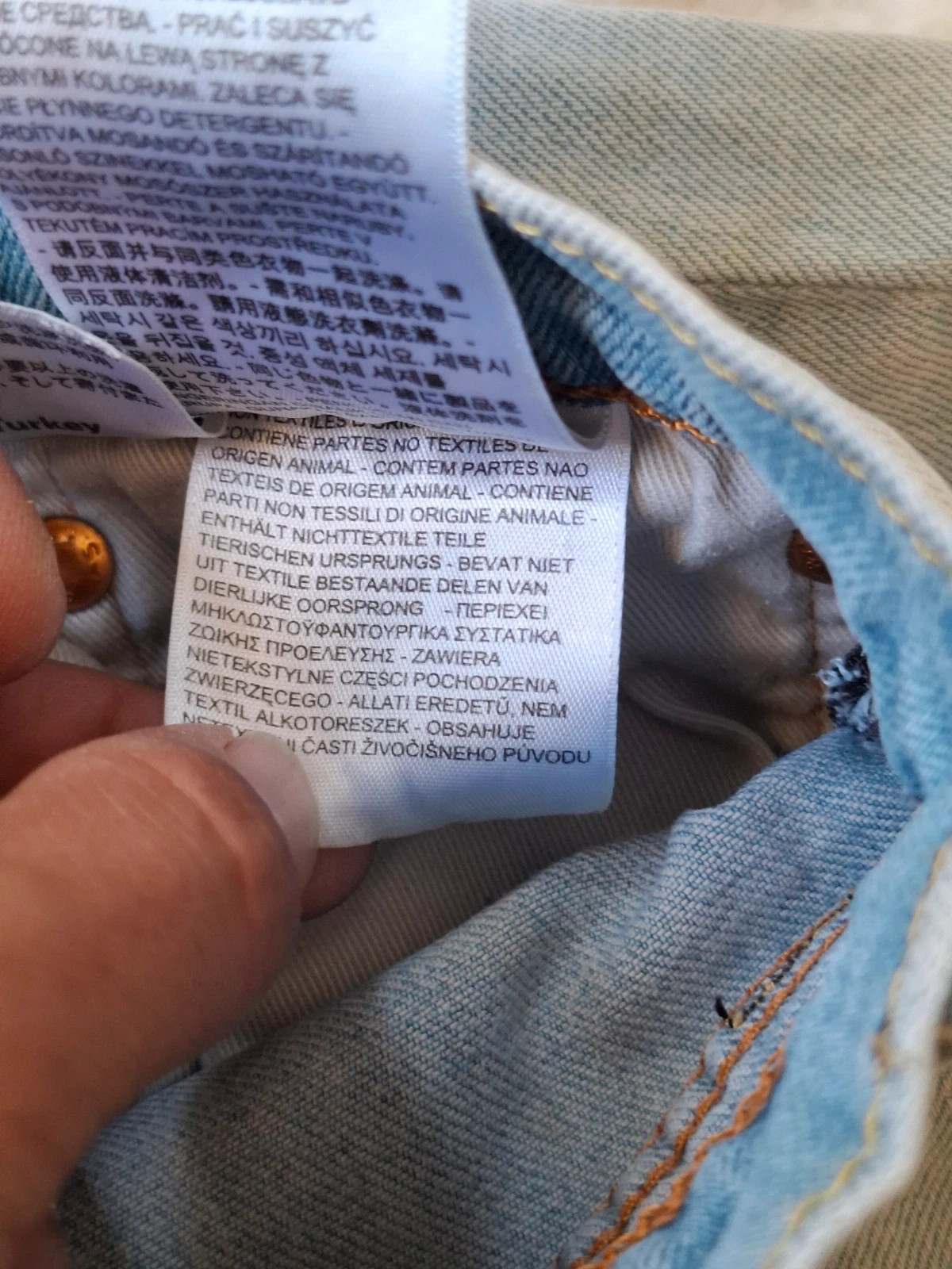 Jean Droit / Slim Levi's Bleu Clair Délavé Rétro T.W31 / L32 – Levi's – taille W31 | FR 40 5