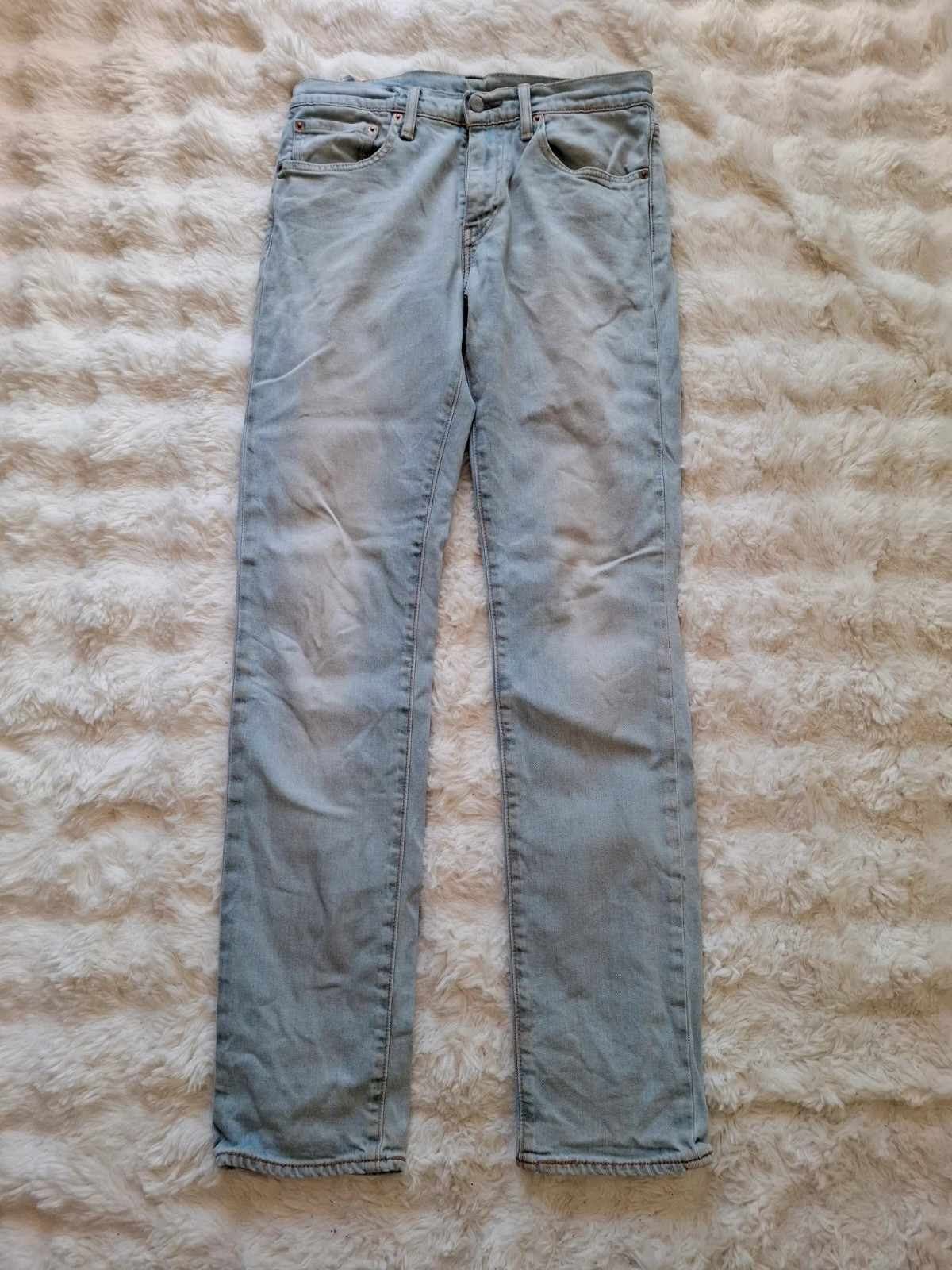 Jean Droit / Slim Levi's Bleu Clair Délavé Rétro T.W31 / L32