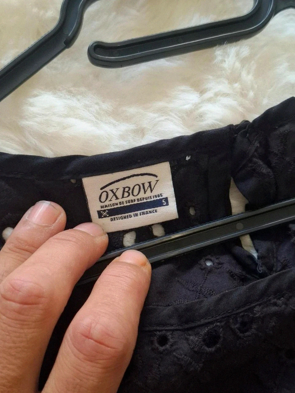 Robe Oxbow courte noire sans manches brodée - Taille 5 (L/XL) – Oxbow – taille L / 40 / 12 3