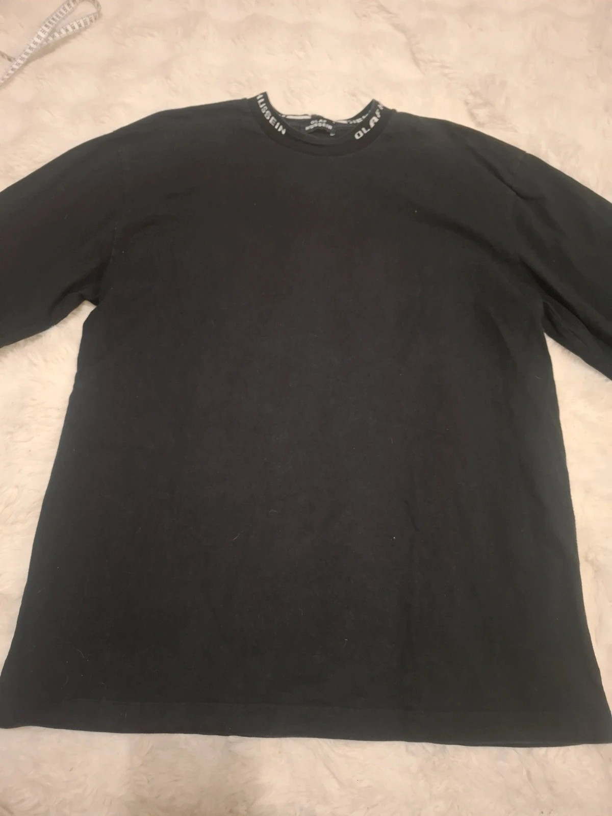 T-shirt Manches Longues Noir Col Montant Brandé Olaf Hussein T.M / M – ØLÅF – taille M 3