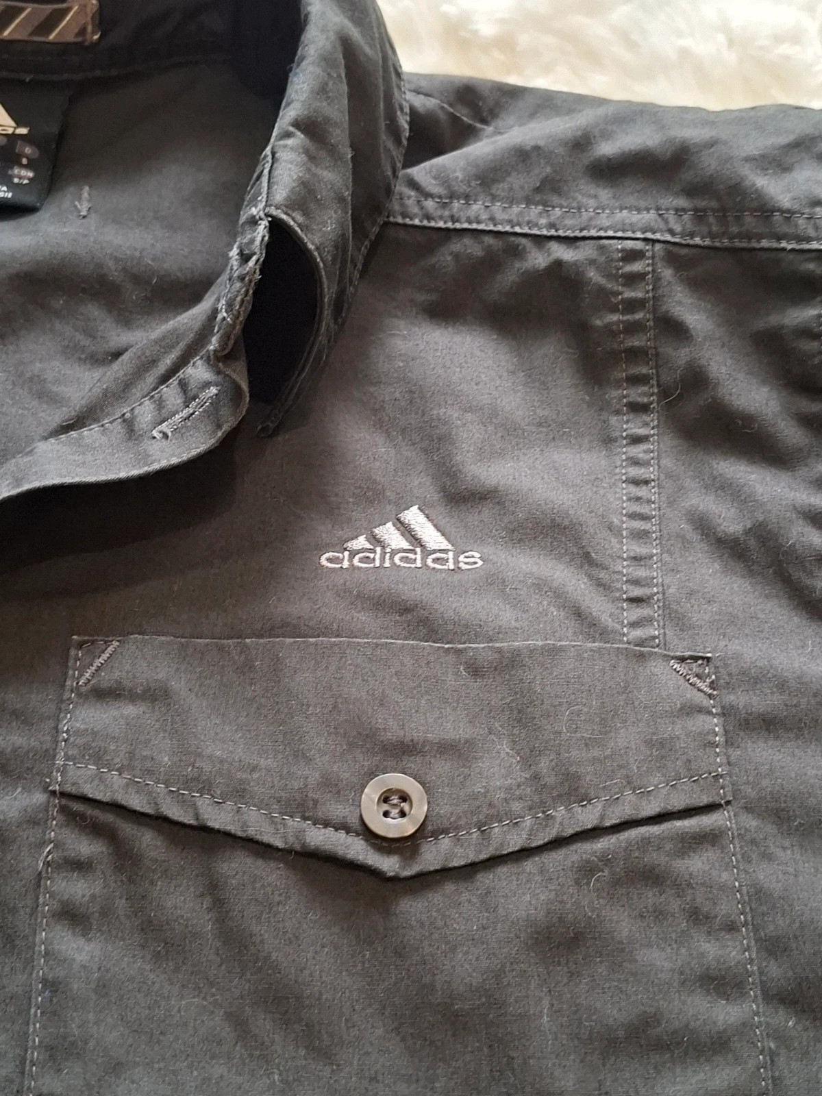 Chemise Manches Courtes Cargo / Casual Adidas Noir T.S / S – adidas – taille S 3