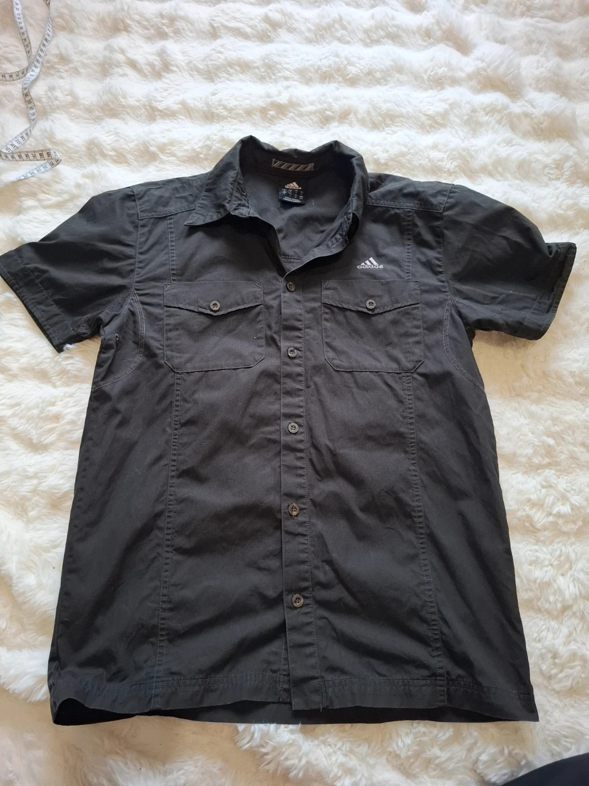 Chemise Manches Courtes Cargo / Casual Adidas Noir T.S / S – adidas – taille S 2