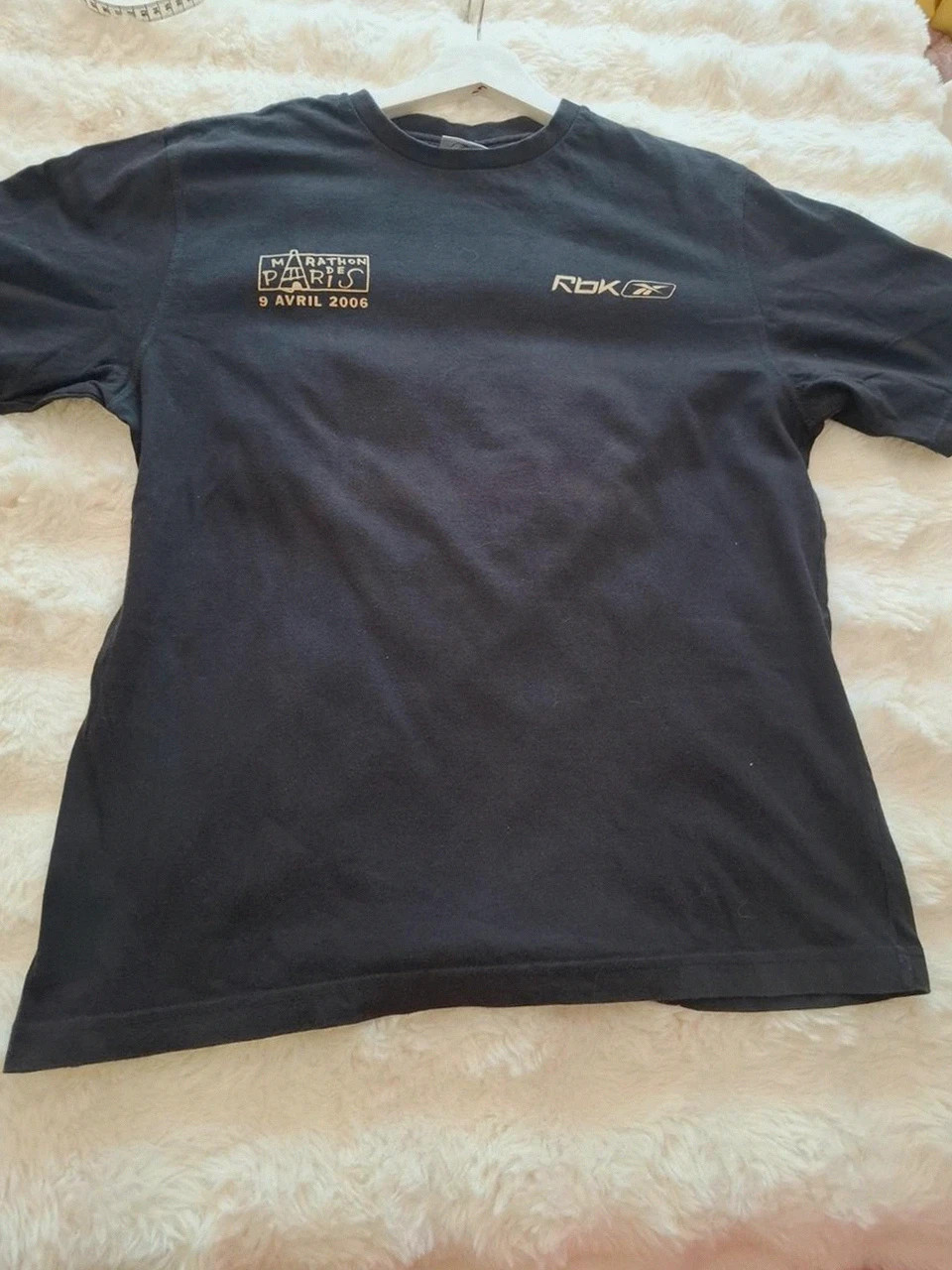 T-shirt Reebok Collector "Marathon de Paris 2006" - Noir - Taille M