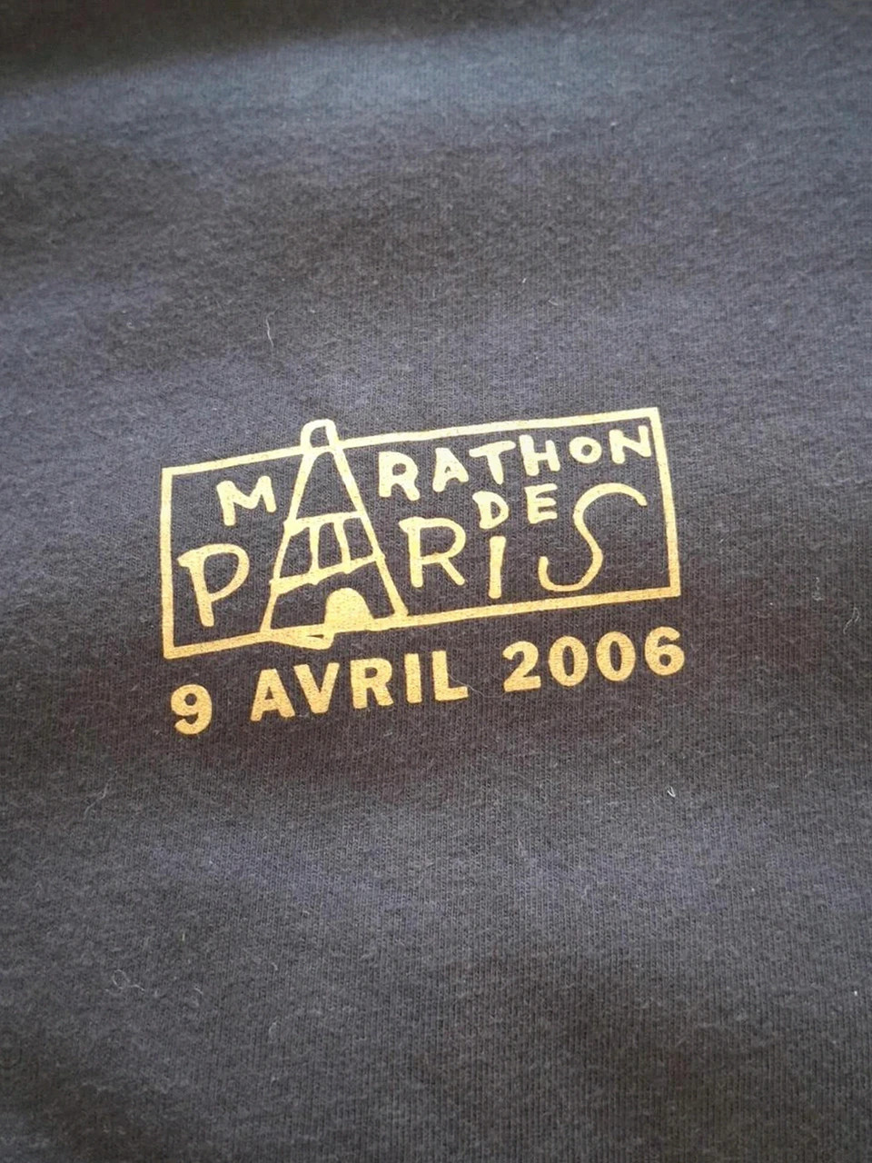 T-shirt Reebok Collector "Marathon de Paris 2006" - Noir - Taille M – Reebok – taille M 3