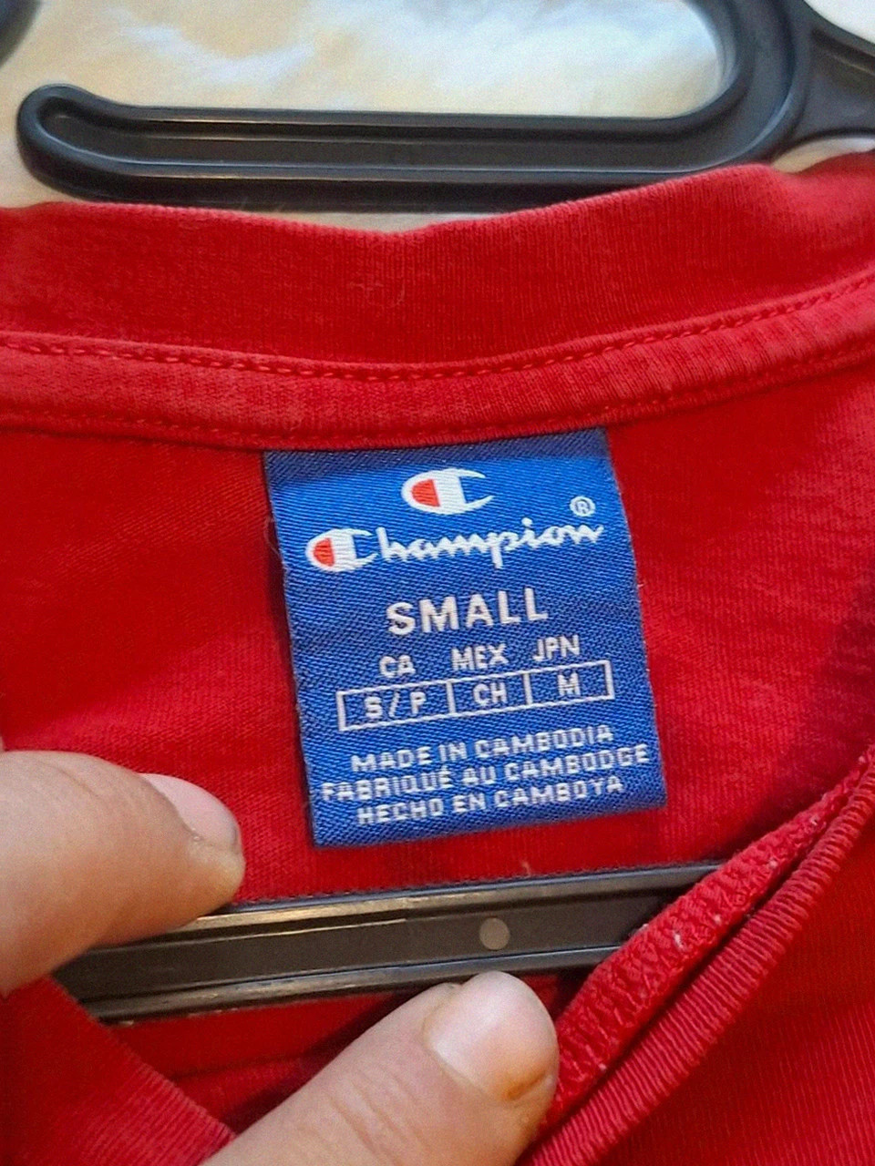 Champion T-shirt - Rouge - Taille S – Champion – taille S 5