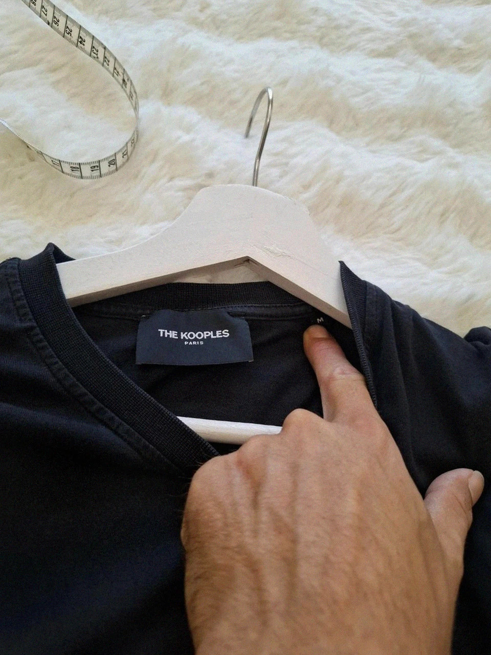 T-shirt Noir The Kooples - Motif Brodé Tête de Mort - Taille M – The Kooples – taille M 4