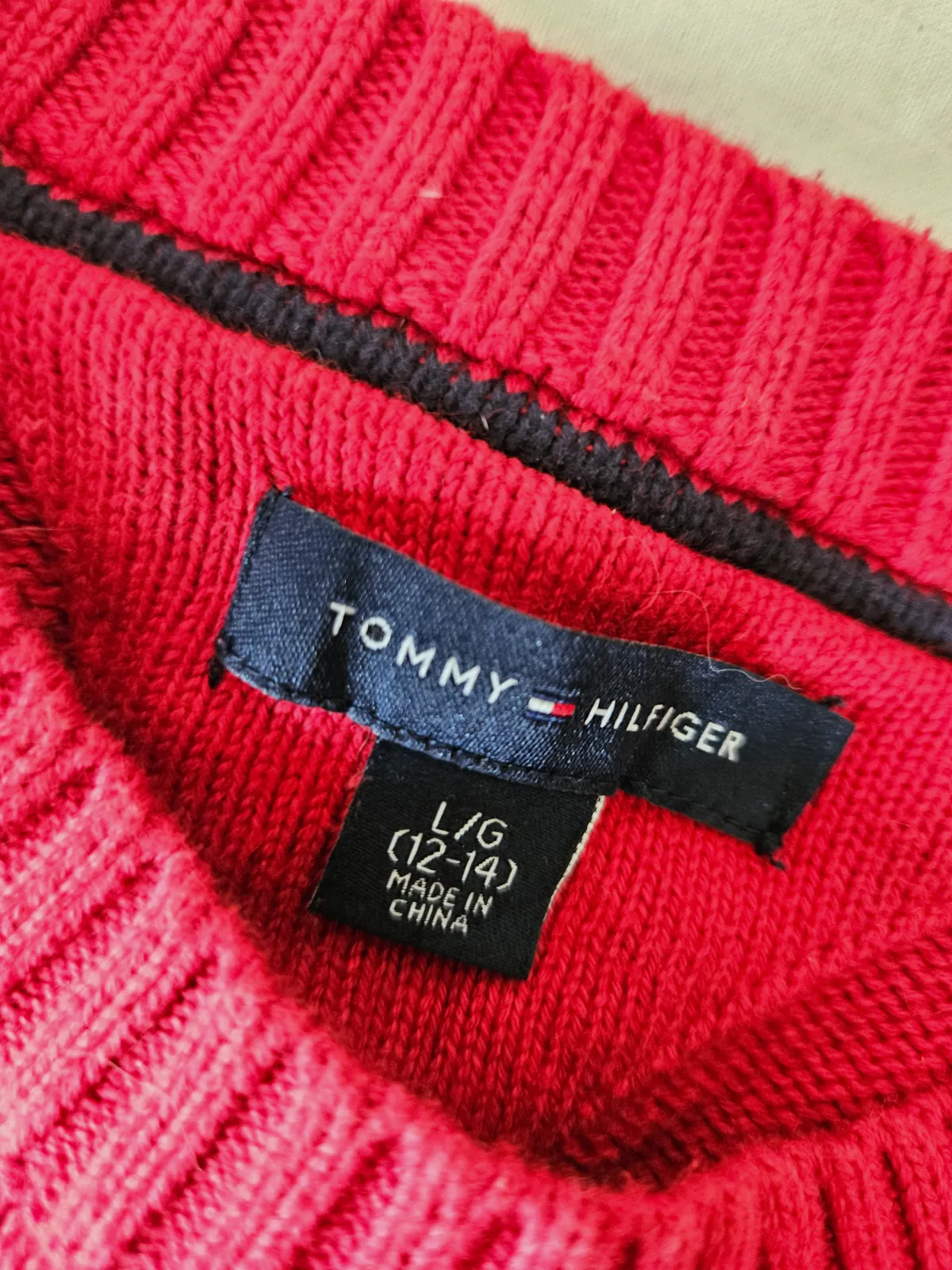 Pull grosse maille tommy – Tommy Hilfiger – taille 12 ans 3