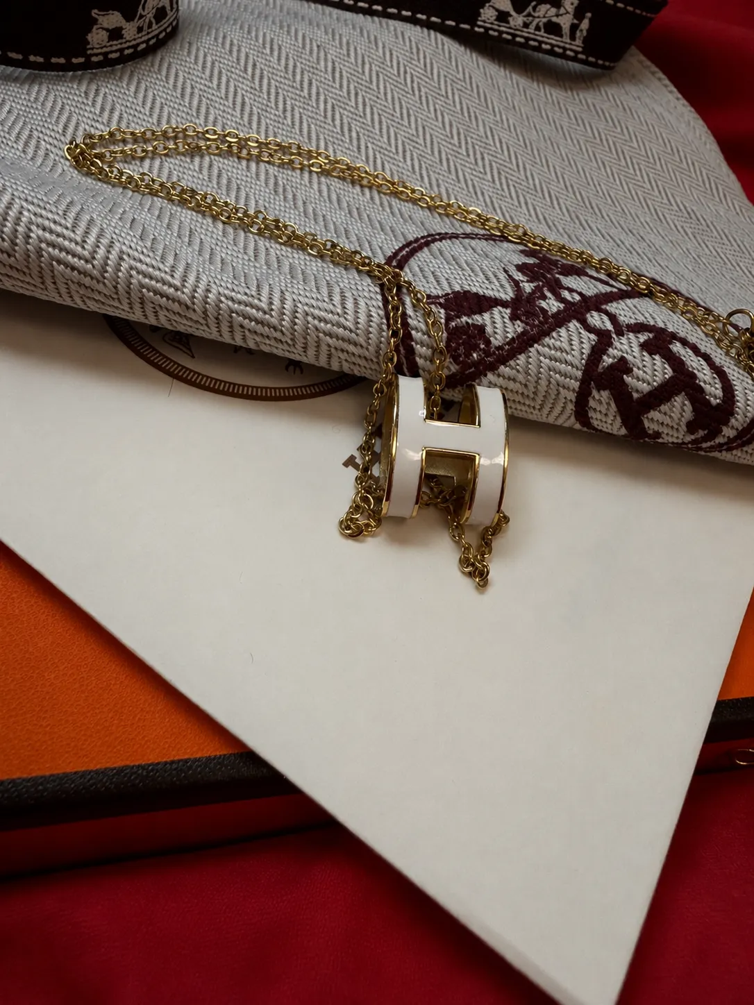 Hermès Paris lot accessoires chaîne bracelet 4