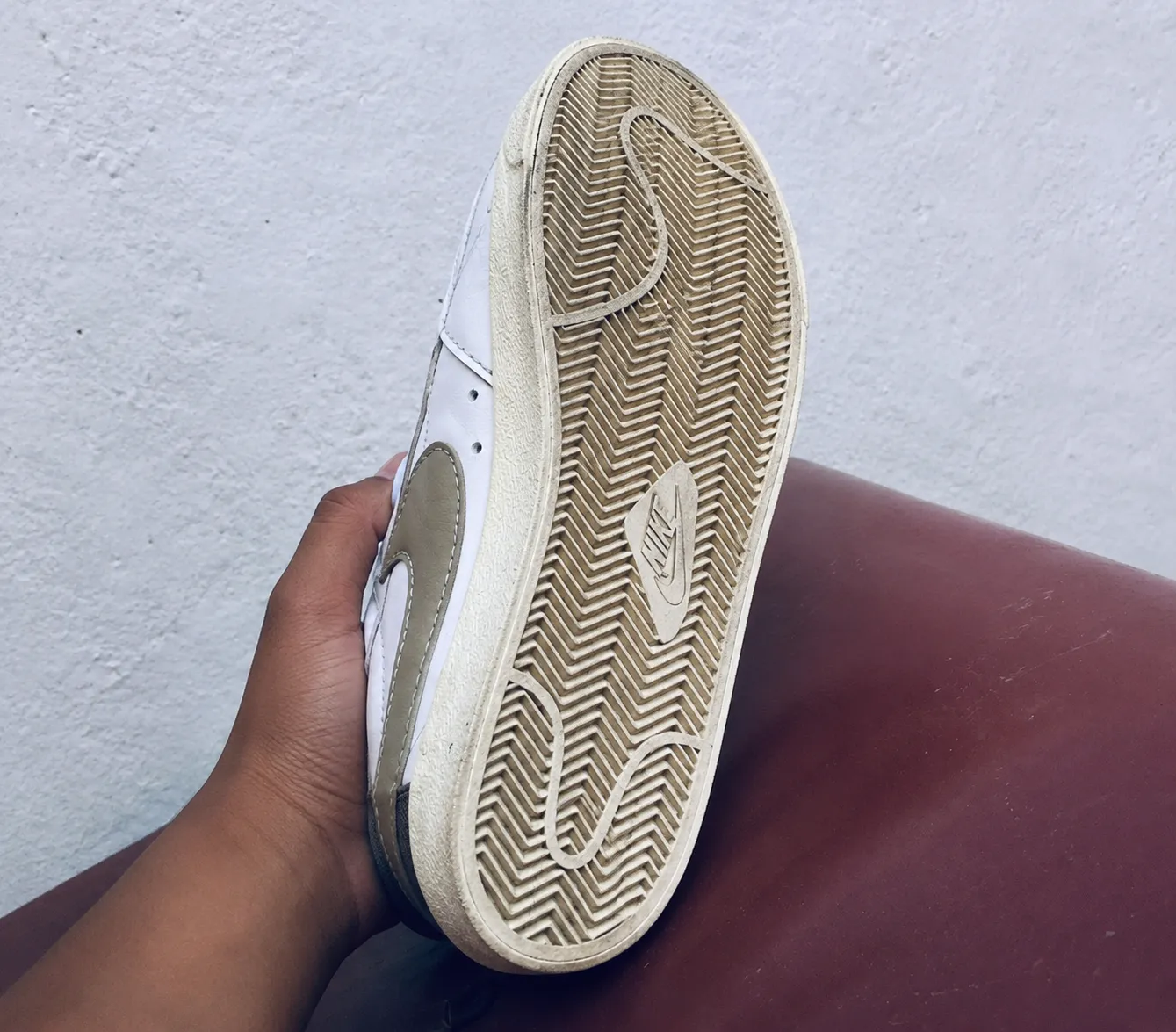 Sneaker Retro Weiß Beige Schwarz 2