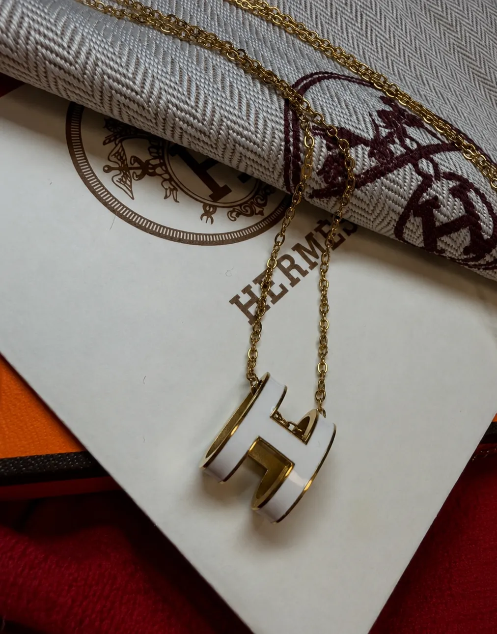 Hermès Paris lot accessoires chaîne bracelet 2