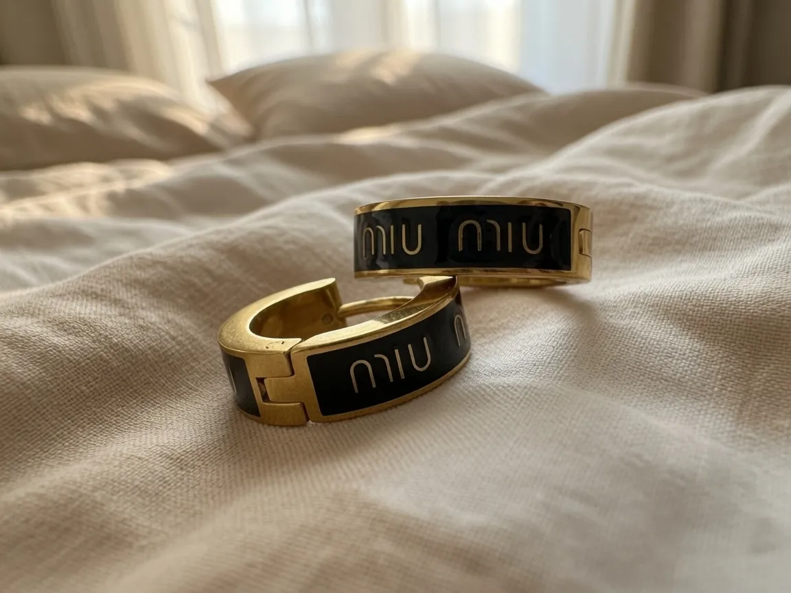 Créoles Miu Miu dorées