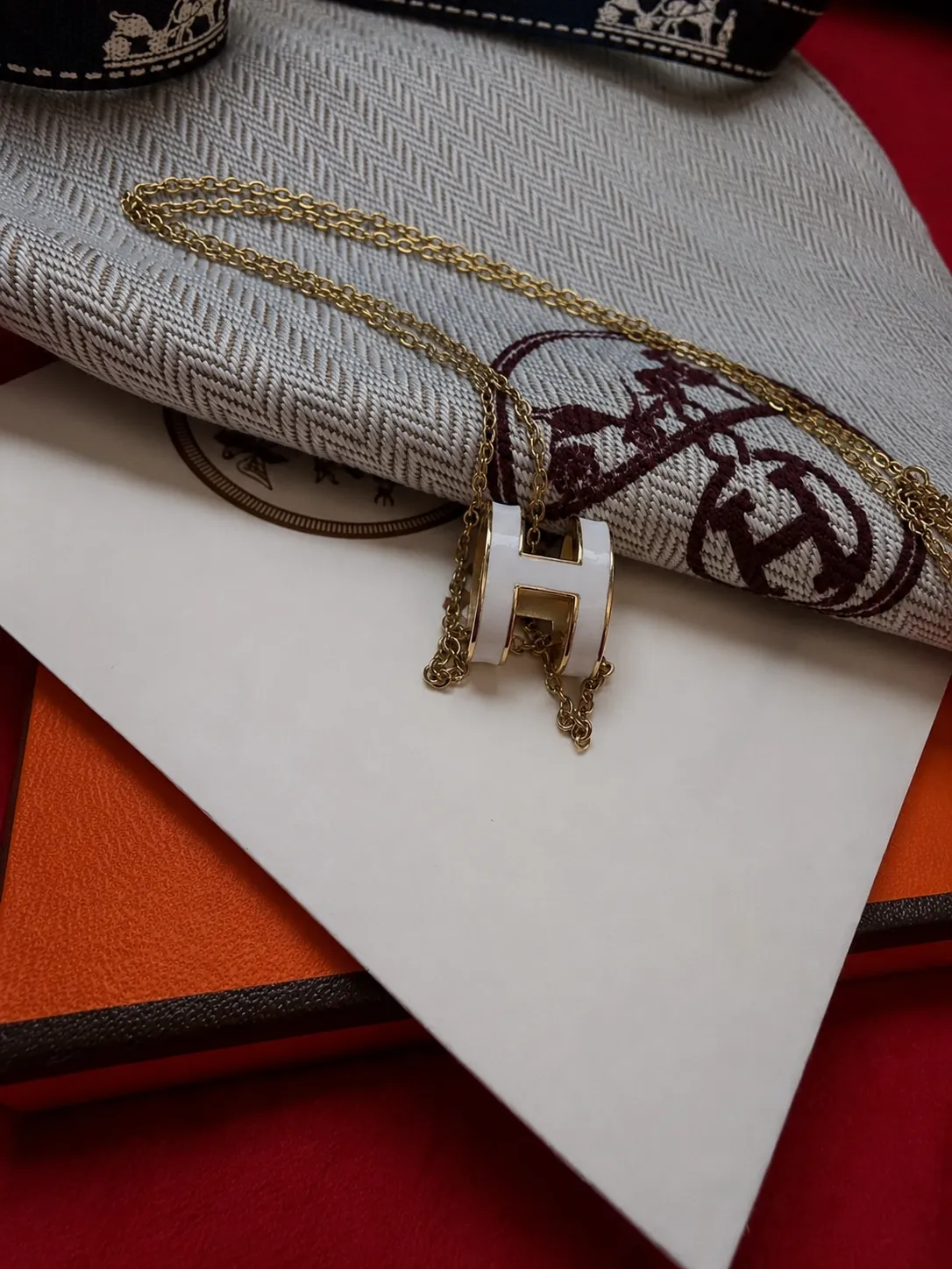 Hermès Paris lot accessoires chaîne bracelet 3