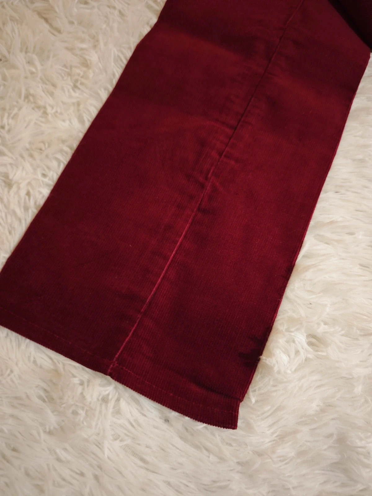 Pantalon velours bordeaux J.a.J. vintage collector patte d'éléphant Y2K – Vintage Dressing – taille XXXS / 30 / 2 2