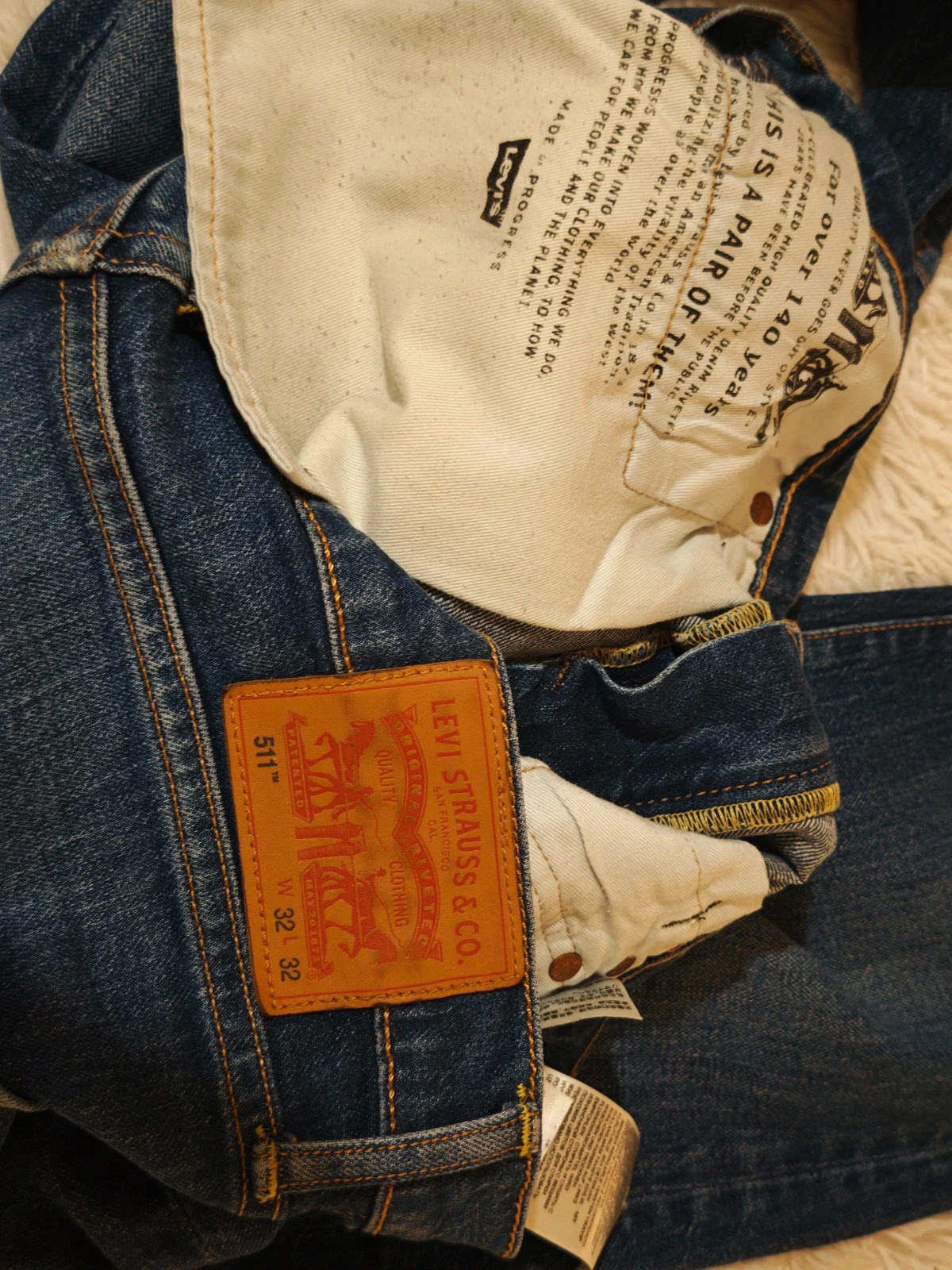 Jean Levi's 511 Slim Fit bleu foncé délavé – Levi's – taille W32 | FR 42 4