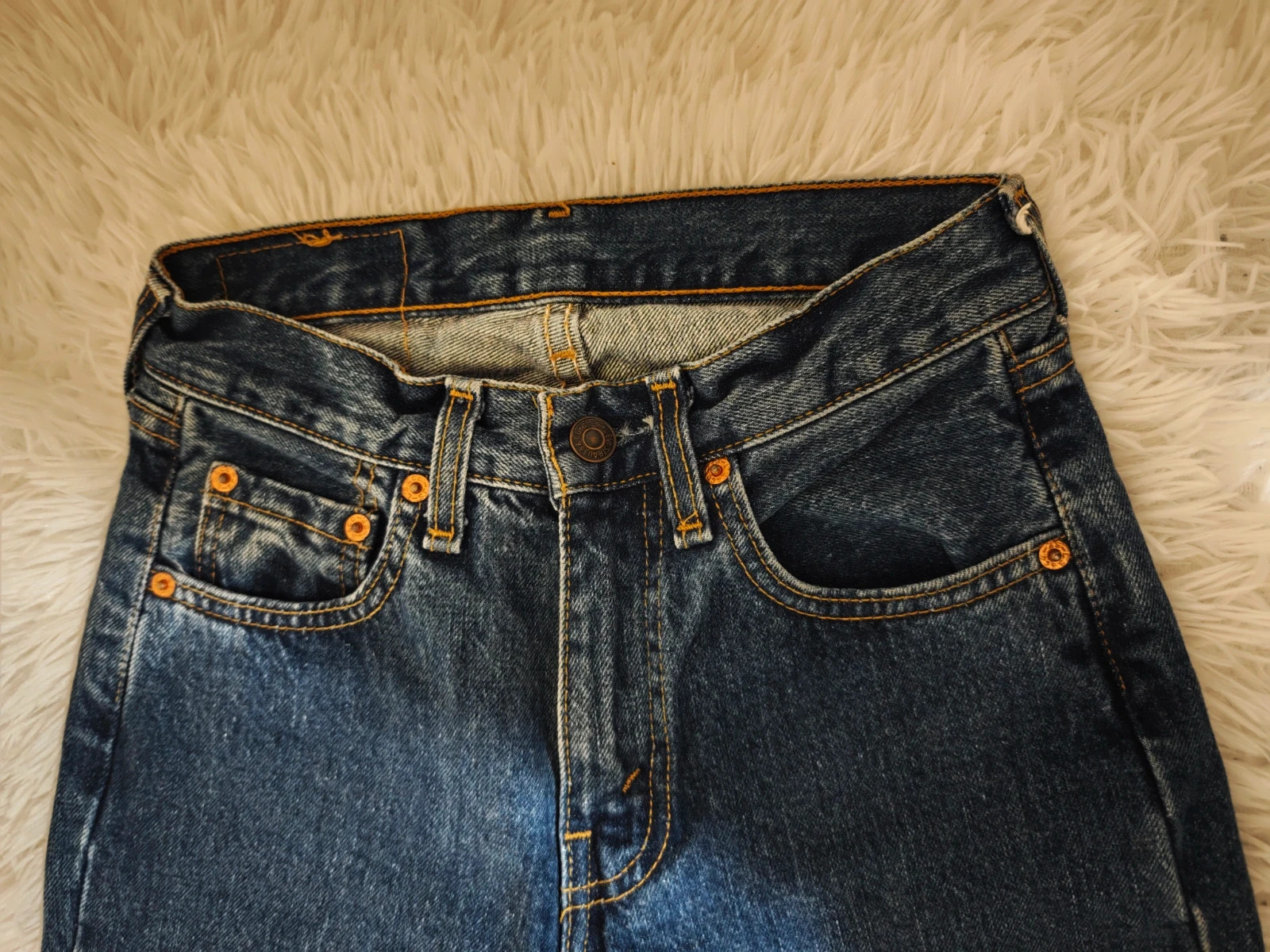 Jean Levi’s 595 Vintage Made in France 1998 – Coupe droite – Levi's – taille XXXS / 30 / 2 3