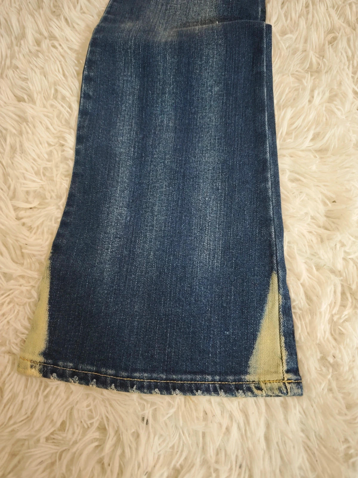 Jean femme flare évasé années 2000 délavage original – CIMARRON – taille S / 36 / 8 2