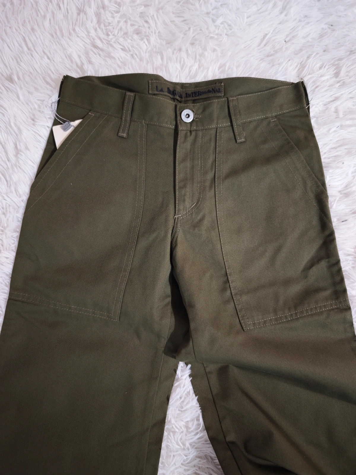 Pantalon kaki flare très évasé vintage – Ancienne collection – Vintage Dressing – taille XXS / 32 / 4 4
