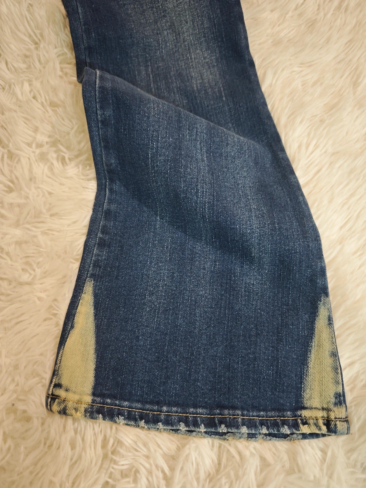 Jean femme flare évasé années 2000 délavage original – CIMARRON – taille S / 36 / 8 5