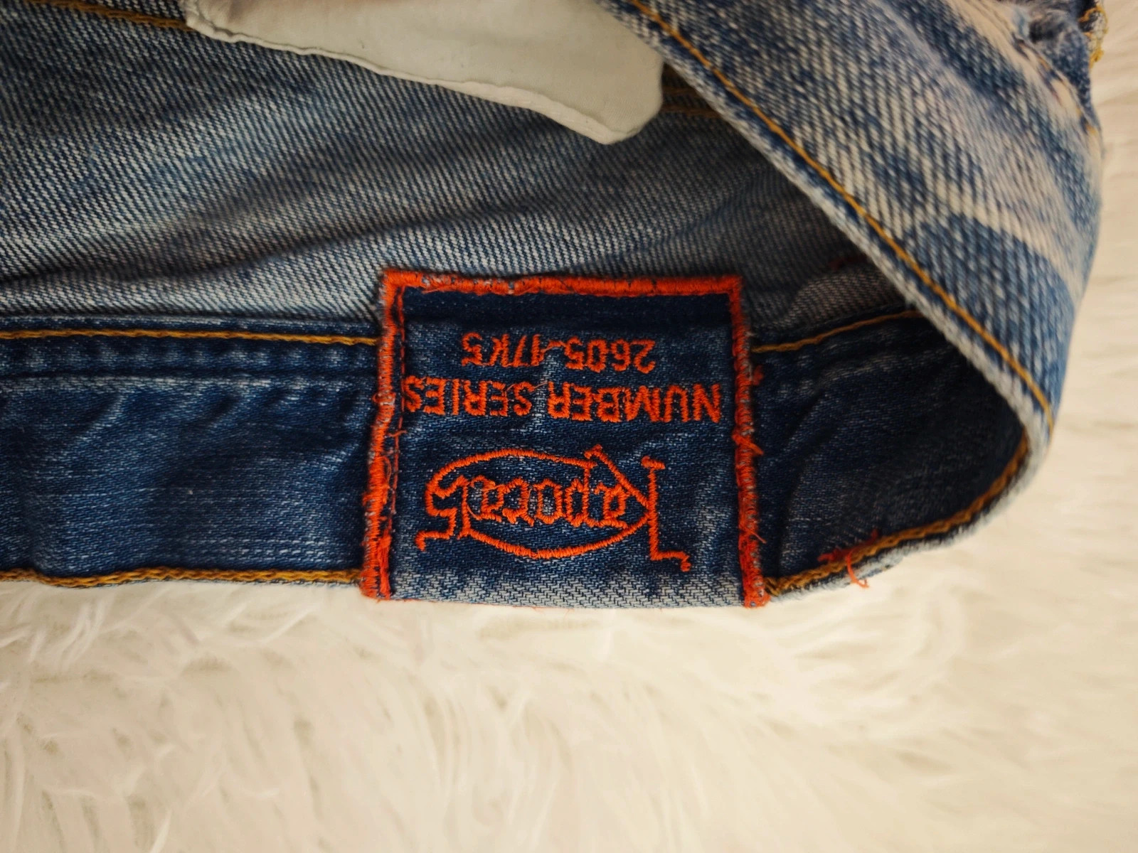 Jean Kaporal coupe droite effet destroy vintage Y2K années 2000 – Kaporal – taille W28 | FR 38 5