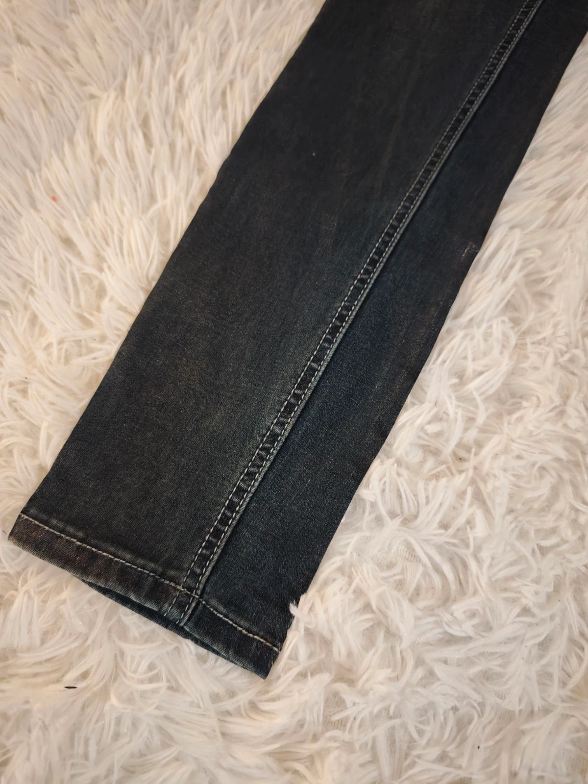 Jean jegging ultra stretch effet destroy écussons brodés et détails brillants – Luizacco – taille XS / 34 / 6 4