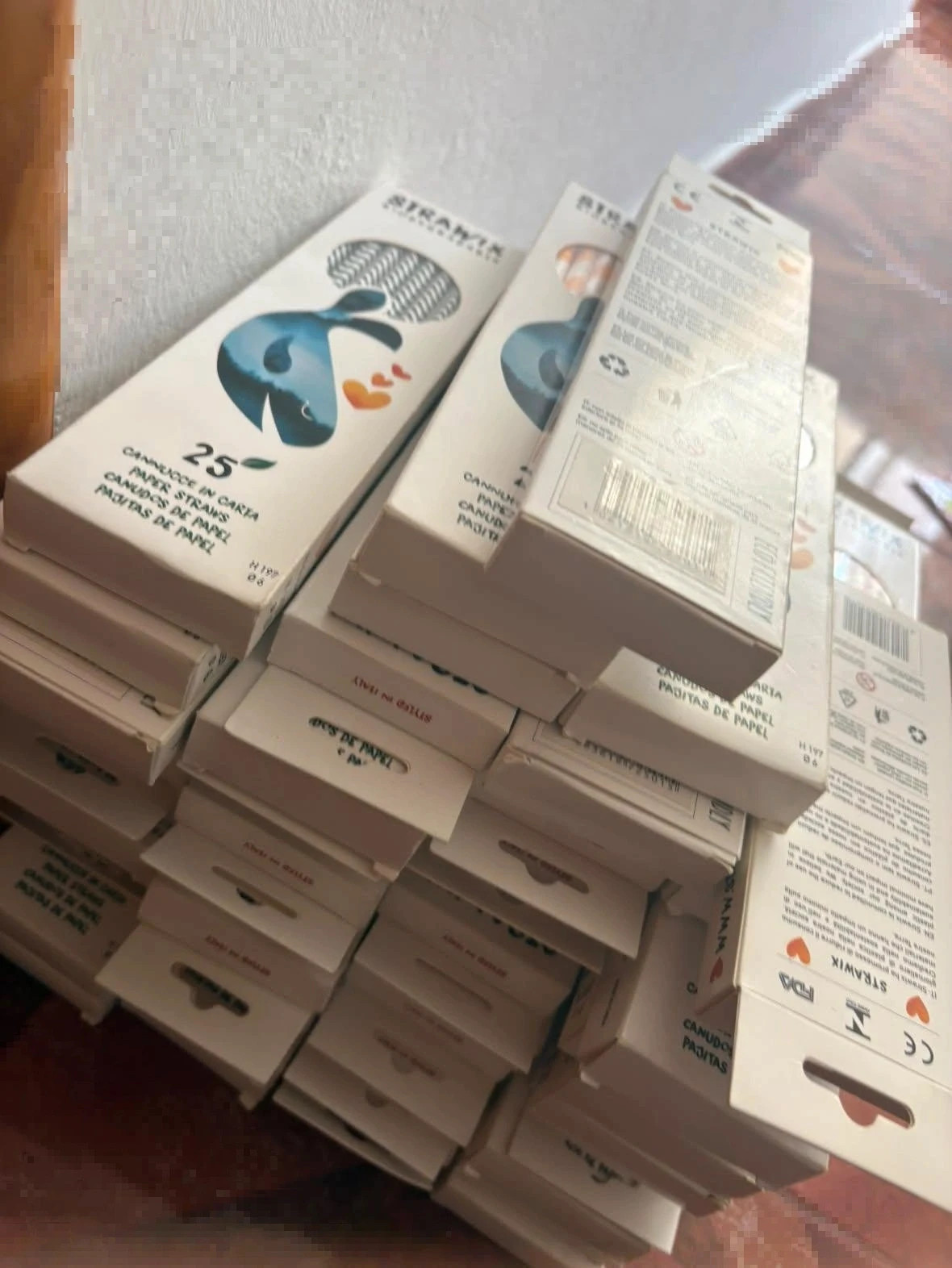 Mega lote de pajitas