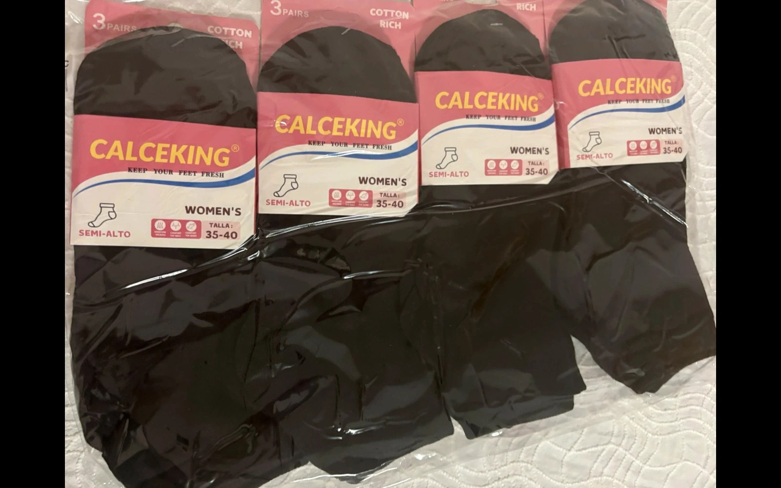 Pack de calcetínes semi-alto 24 pares