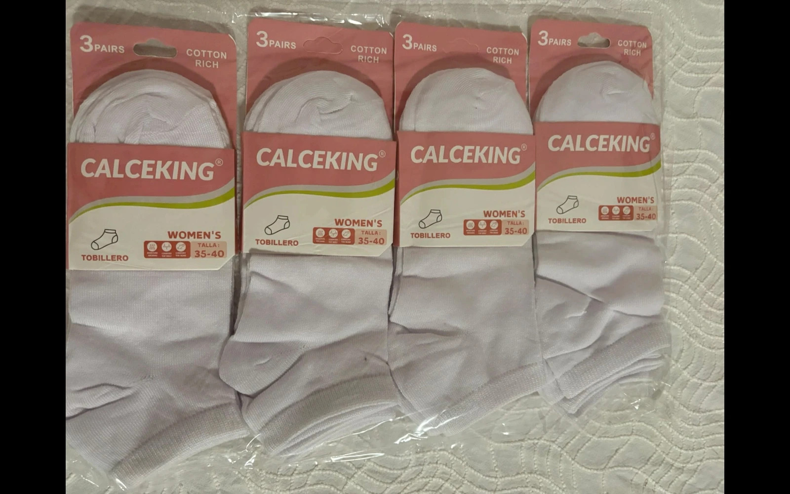 Calcetínes Tobillero 12 pares