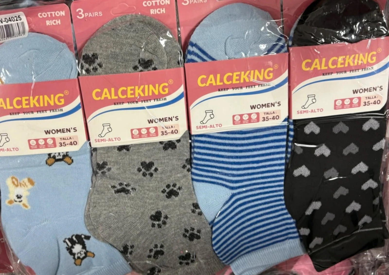 Calcetínes semi-alto 12 pares