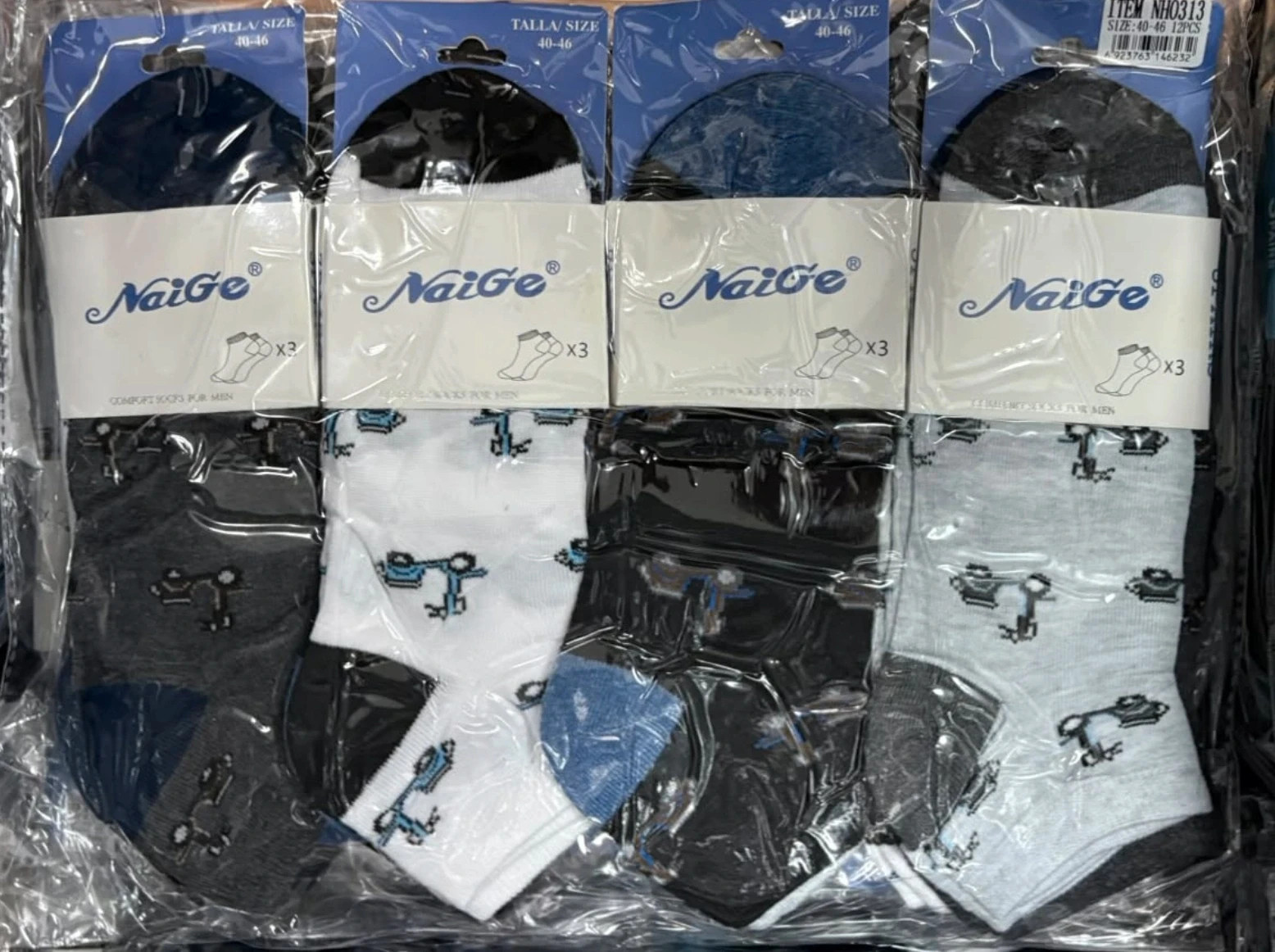 Calcetínes Tobillero 12 pares