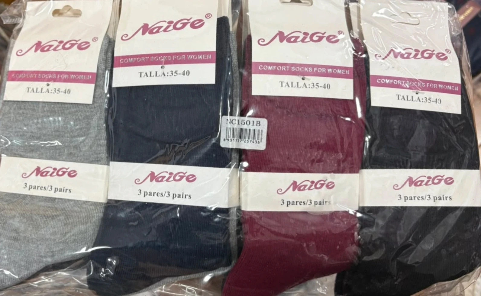 Calcetínes altos 12 pares