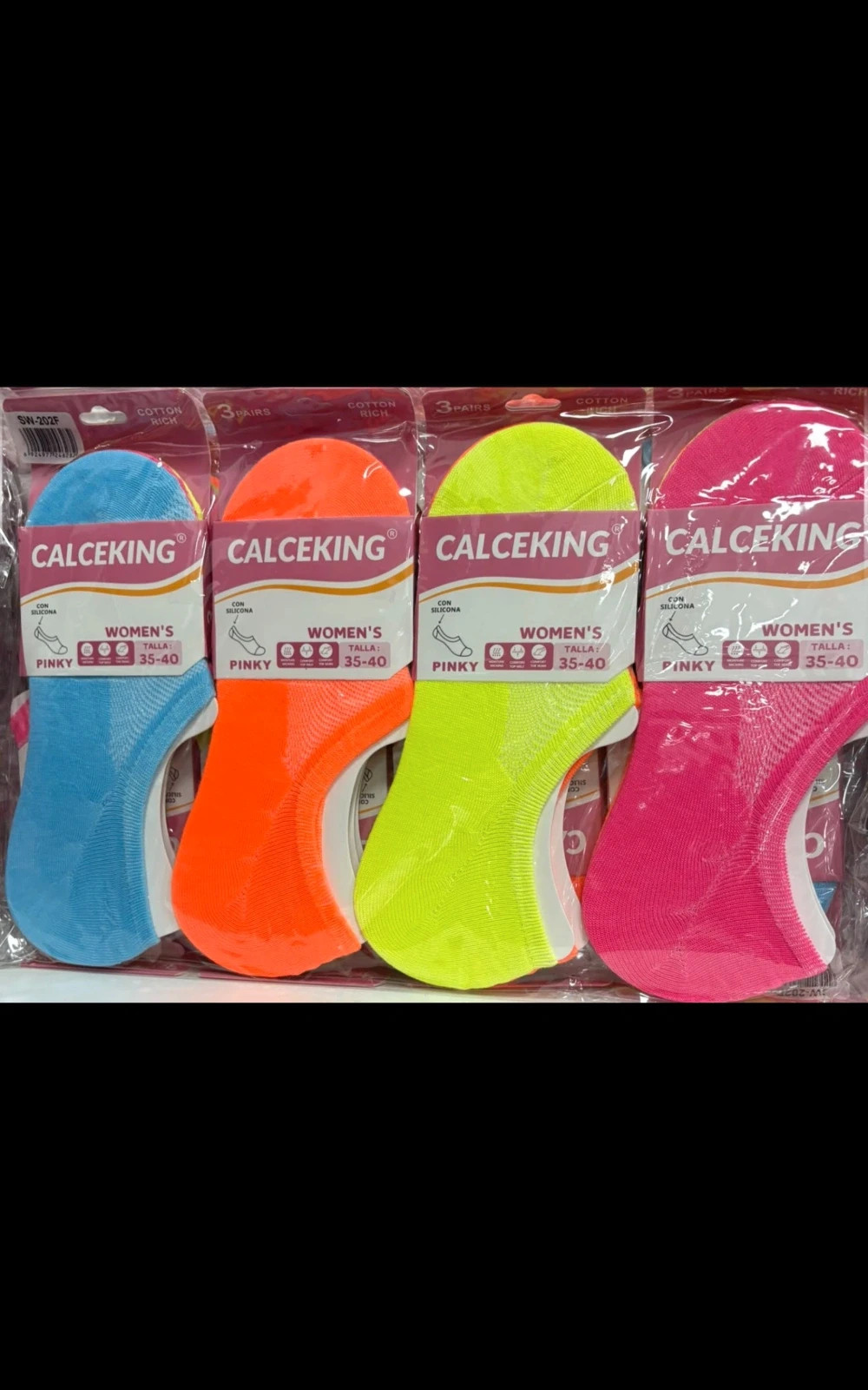 Pinkies colorido 12 pares