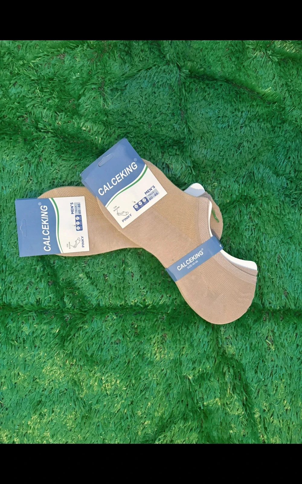 Pinkies camel 12 pares – taille M | 43–46 2