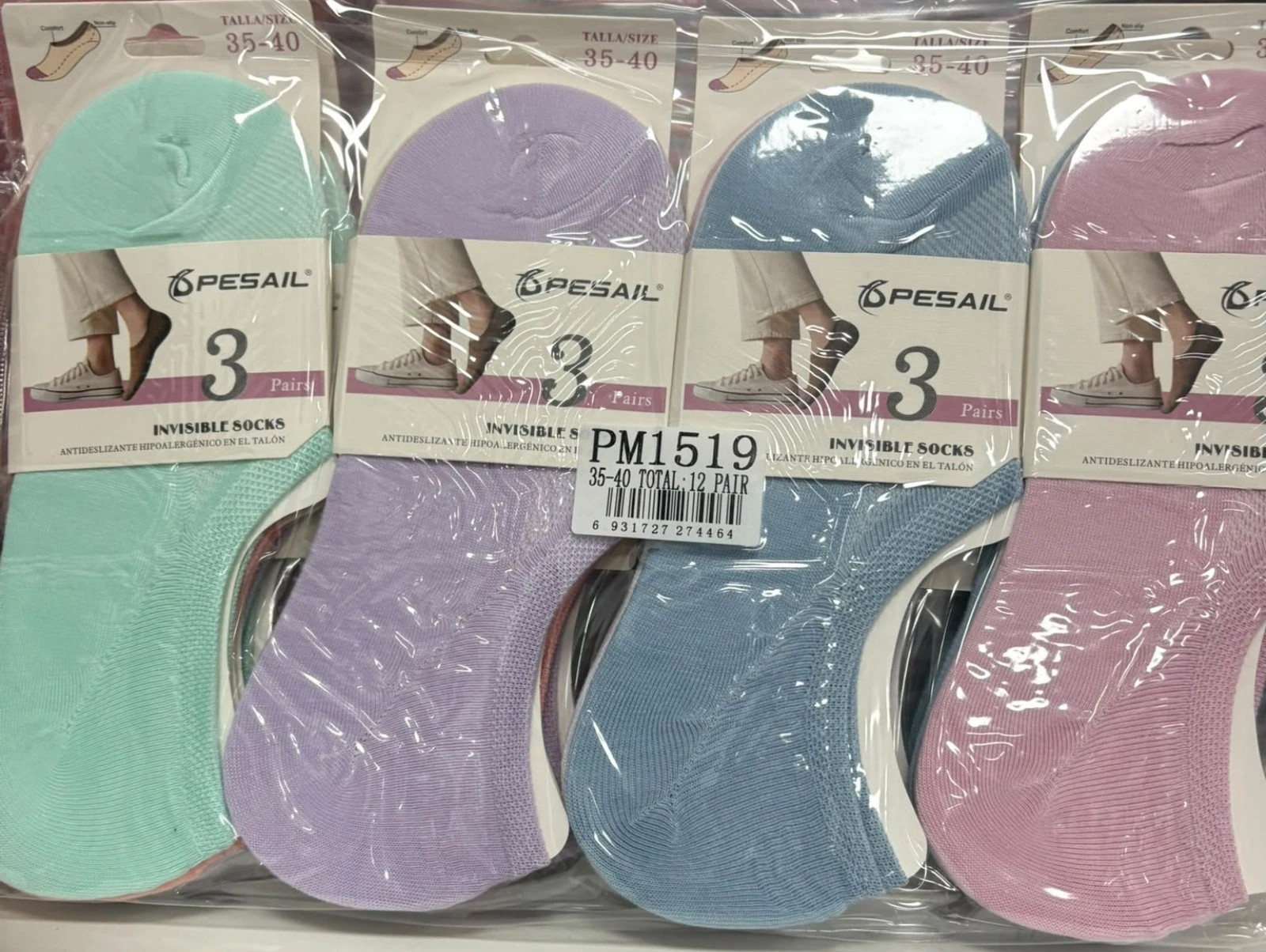 Pinkies colorido 12 pares