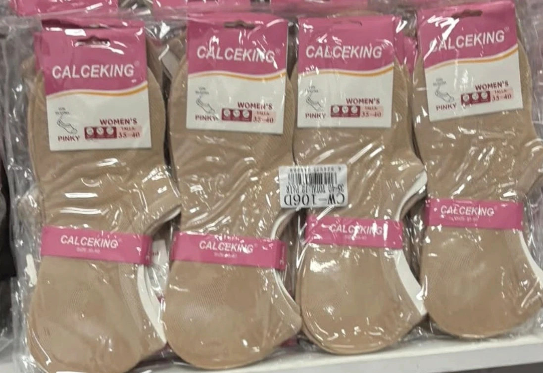 Calcetínes Pinkies camel 12 pares