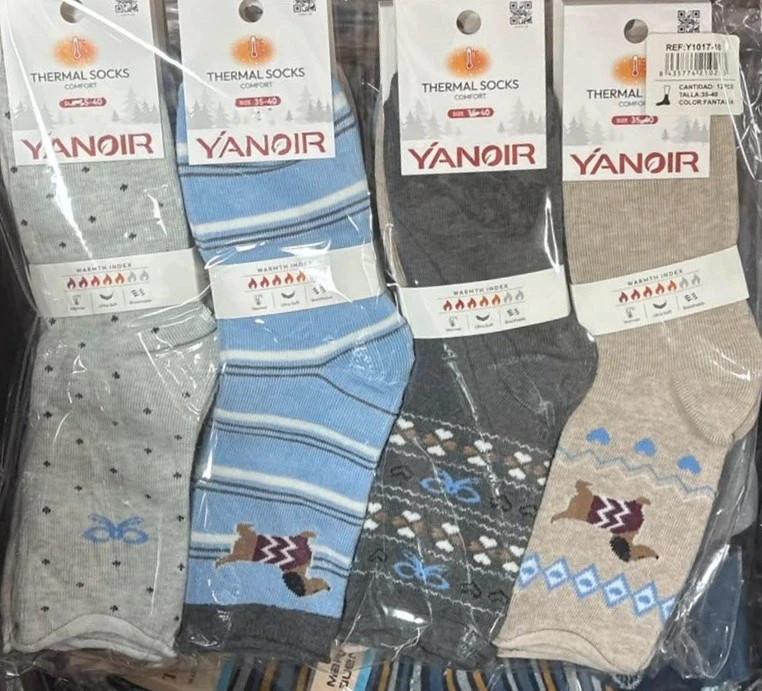 Calcetínes térmico 12 pares