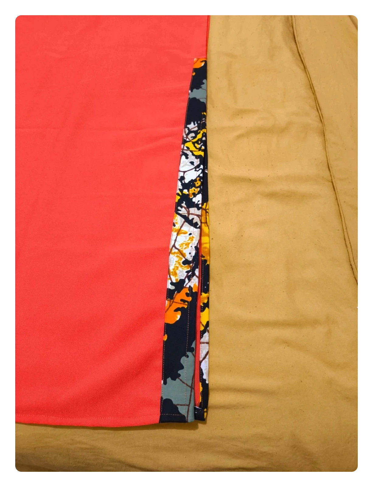 Robe longue orange lumineuse – style africain moderne – taille unique – taille Taille unique 2