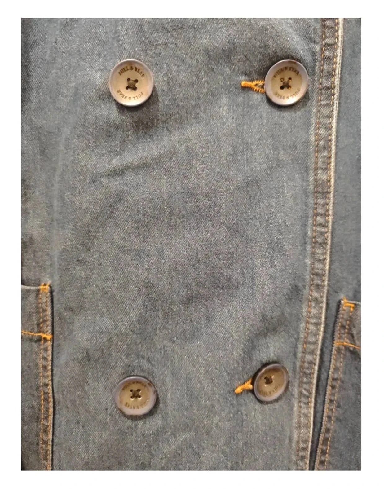 Trench long en jean Pull&Bear – capuche – bleu foncé – taille S – neuf jamais porté – Pull & Bear – taille S / 36 / 8 3
