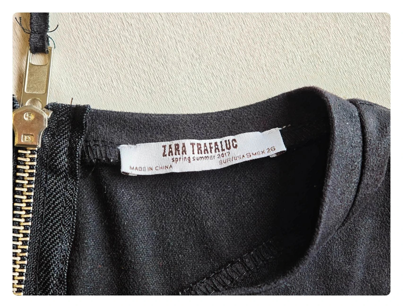 Robe courte effet daim – Zara Trafaluc SS17 | Taille S – Zara – taille S / 36 / 8 3