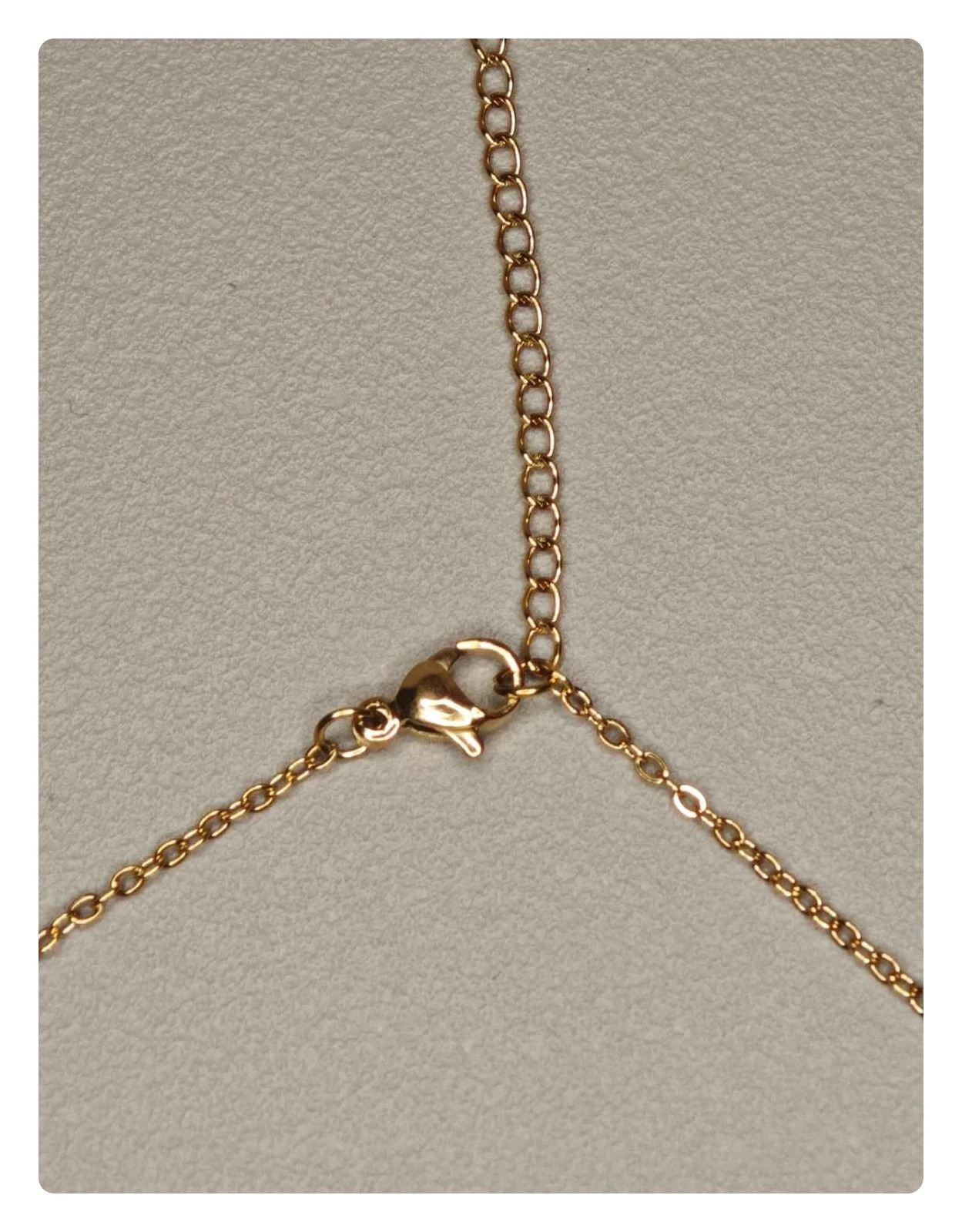 Collier en acier inoxydable doré pendentif plume minimaliste fin 4