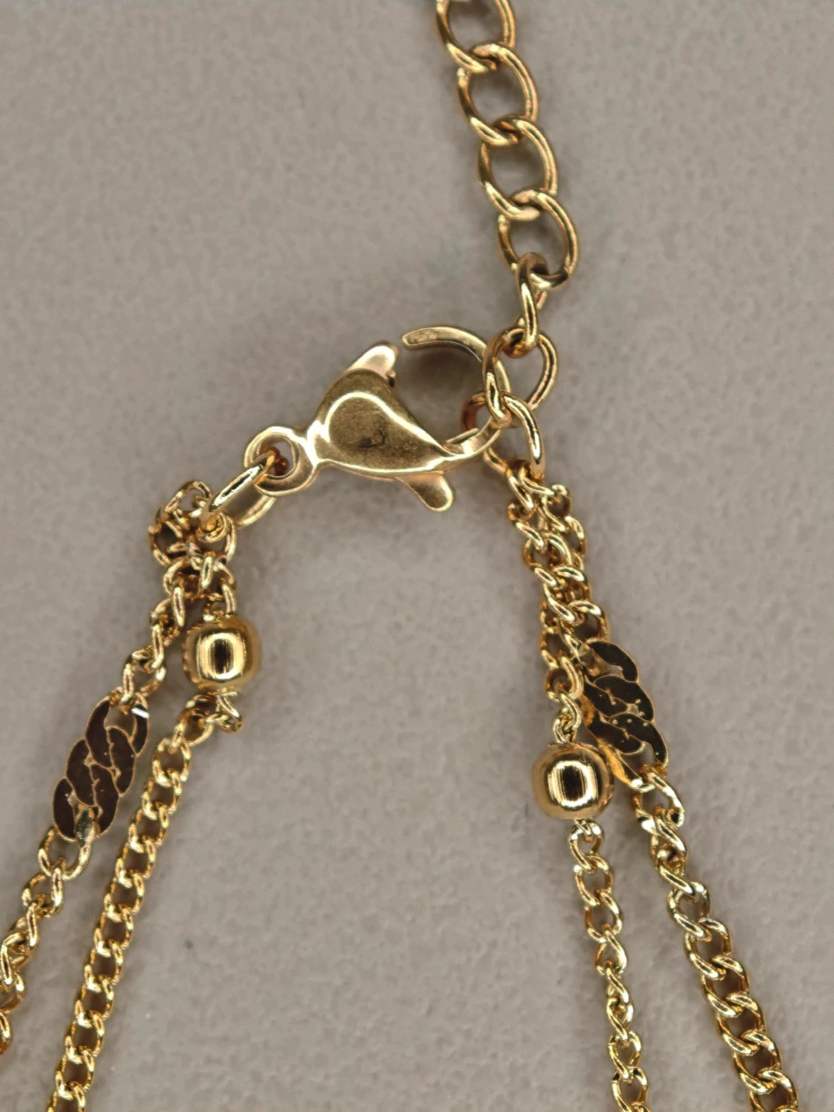 Collier multi-rangs acier inoxydable doré coquillages nacre waterproof bohème été tendance – taille Taille unique 4