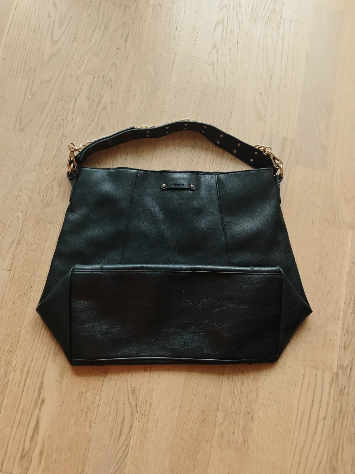 Sac cabas Mango noir – chaîne & clous dorés – Mango – taille Taille unique 4