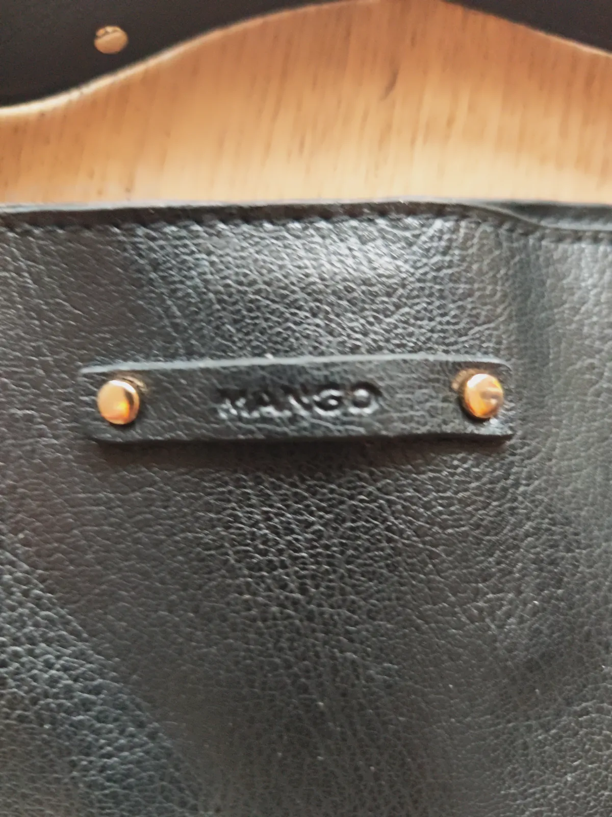 Sac cabas Mango noir – chaîne & clous dorés – Mango – taille Taille unique 2