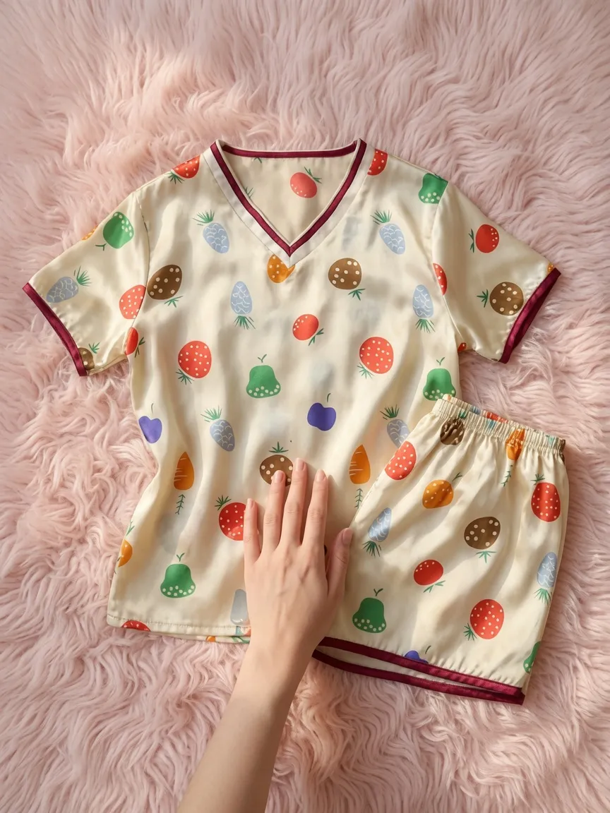 Pyjama enfant fruits colorés 4