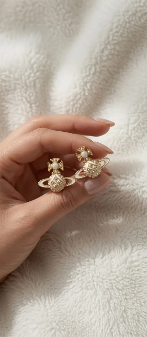 Boucles d'oreilles Vivienne Westwood argentées 4