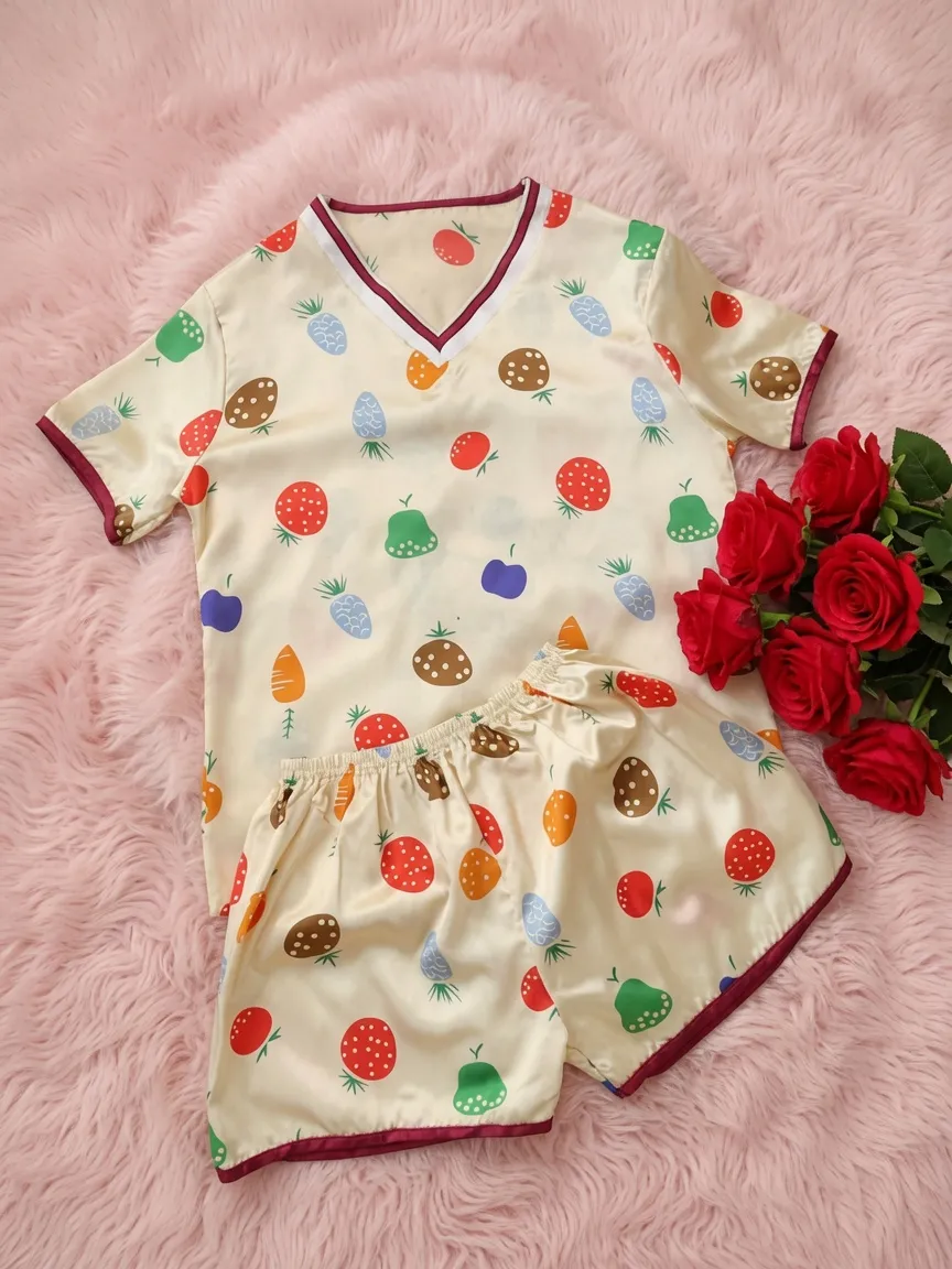 Pyjama enfant fruits colorés 3