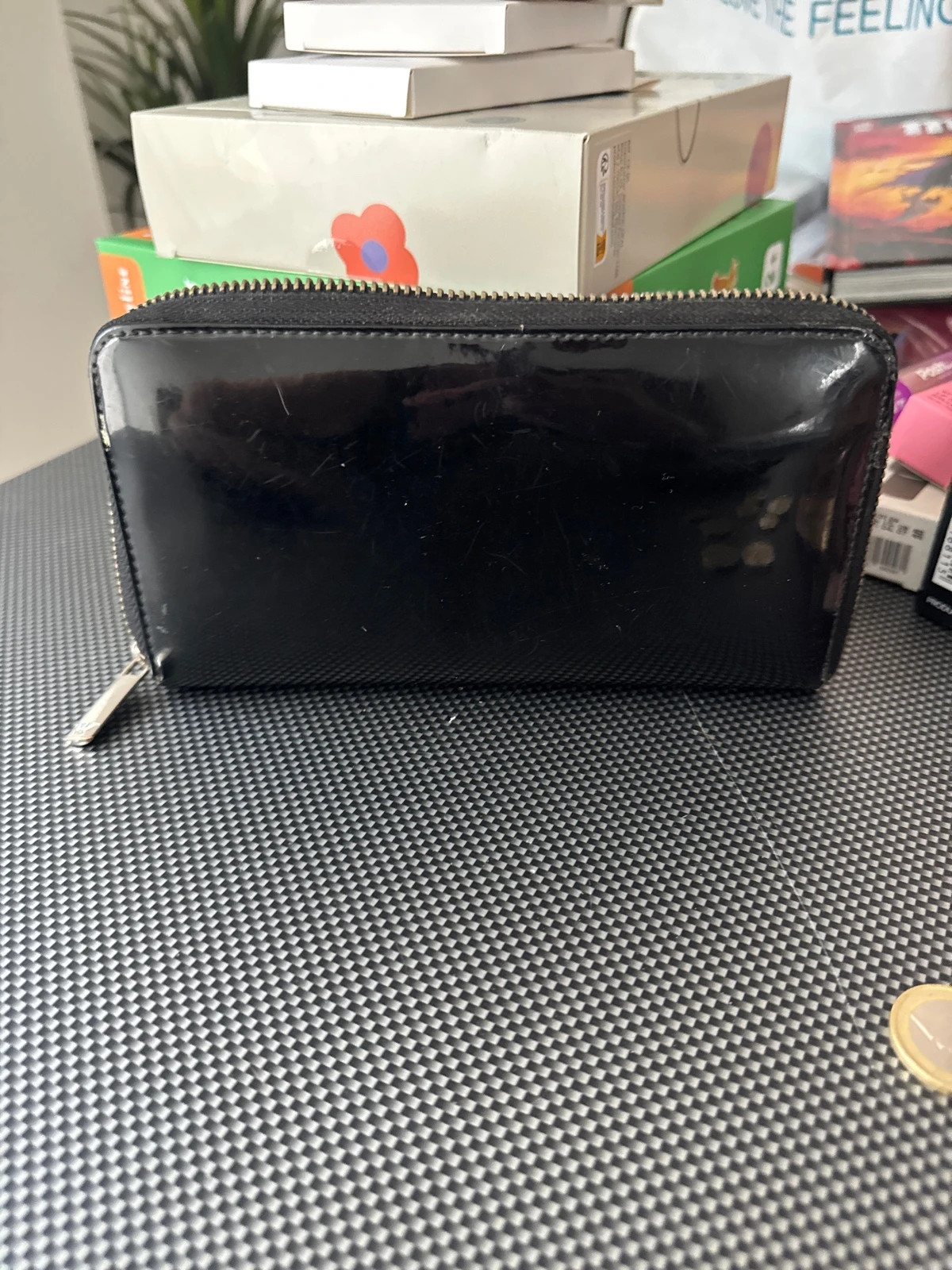 Portefeuille Armani Jeans AJ noir verni – Zip intégral – Armani Jeans 2